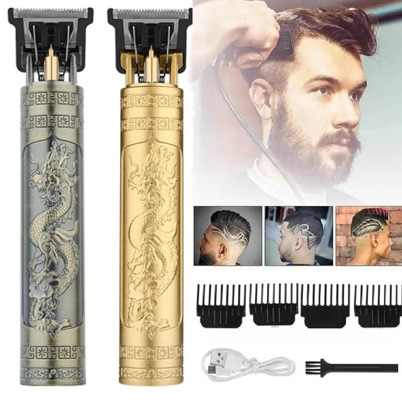 Mens Vintage Grooming Kit - T9 Electric Beard Trimmer Cordless Hair