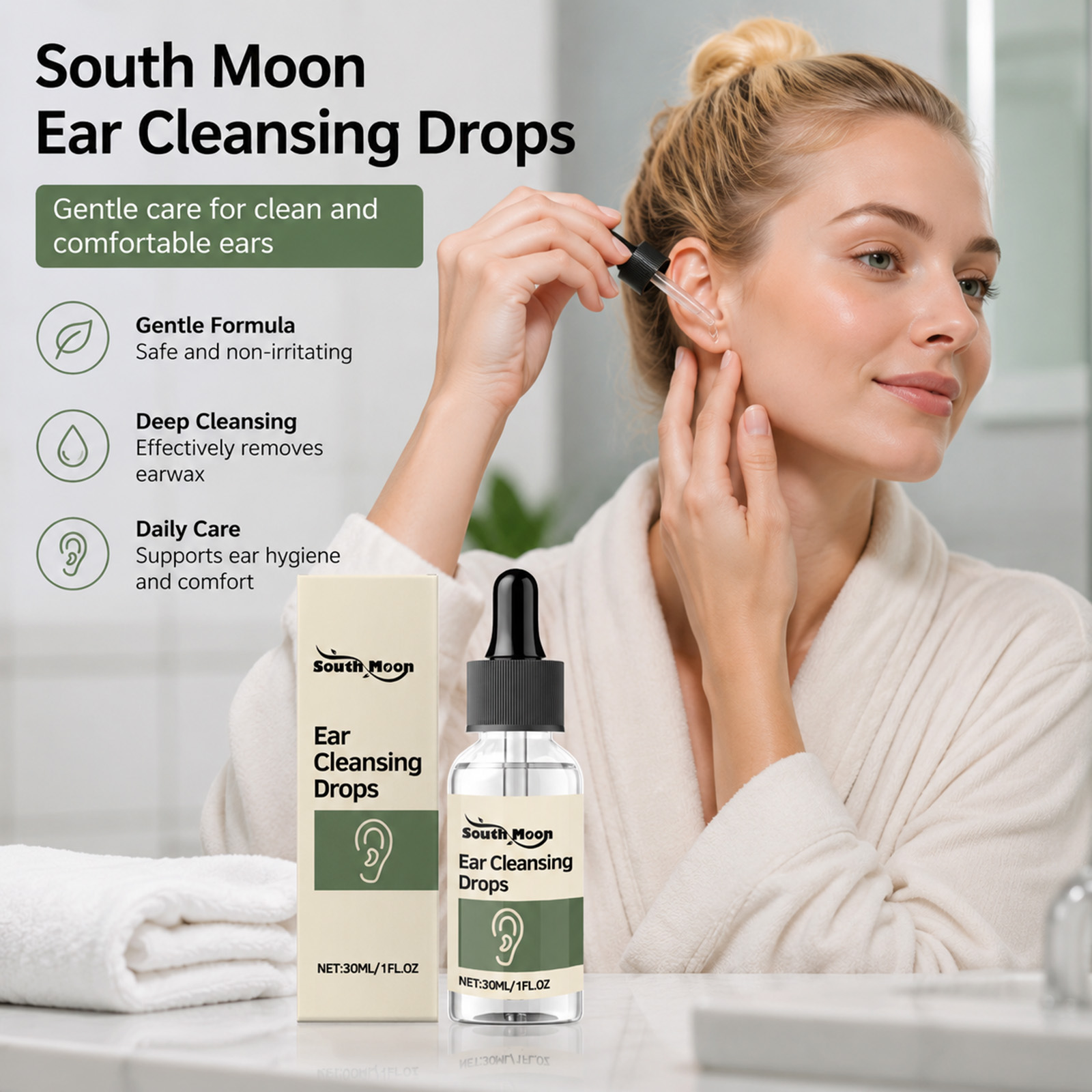 Ear Cleansing Drops Gentle Ear - Ear Wax Remover ulasan dan harga