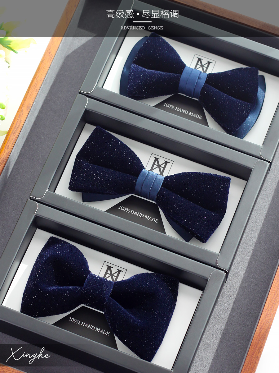 Navy glisten blue velvet   wed - Men'S Grooming Gift Box ulasan dan harga