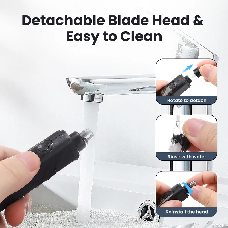 Rechargeable Nose Hair trimmer - Men'S Grooming Hair Removal ulasan dan harga
