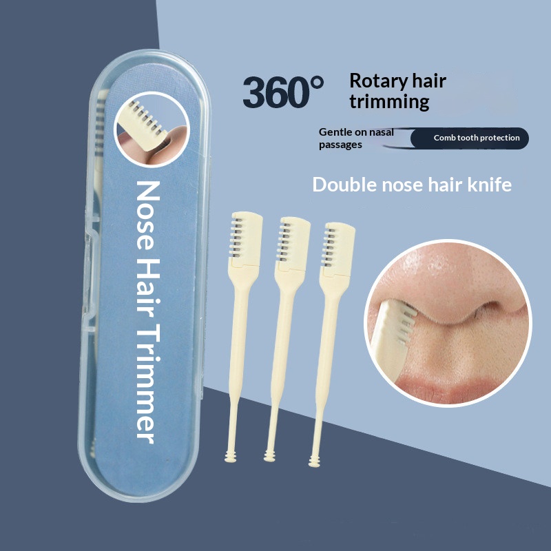 Dual‑End Manual Nose Hair Trim - Men'S Grooming Hair Removal ulasan dan harga