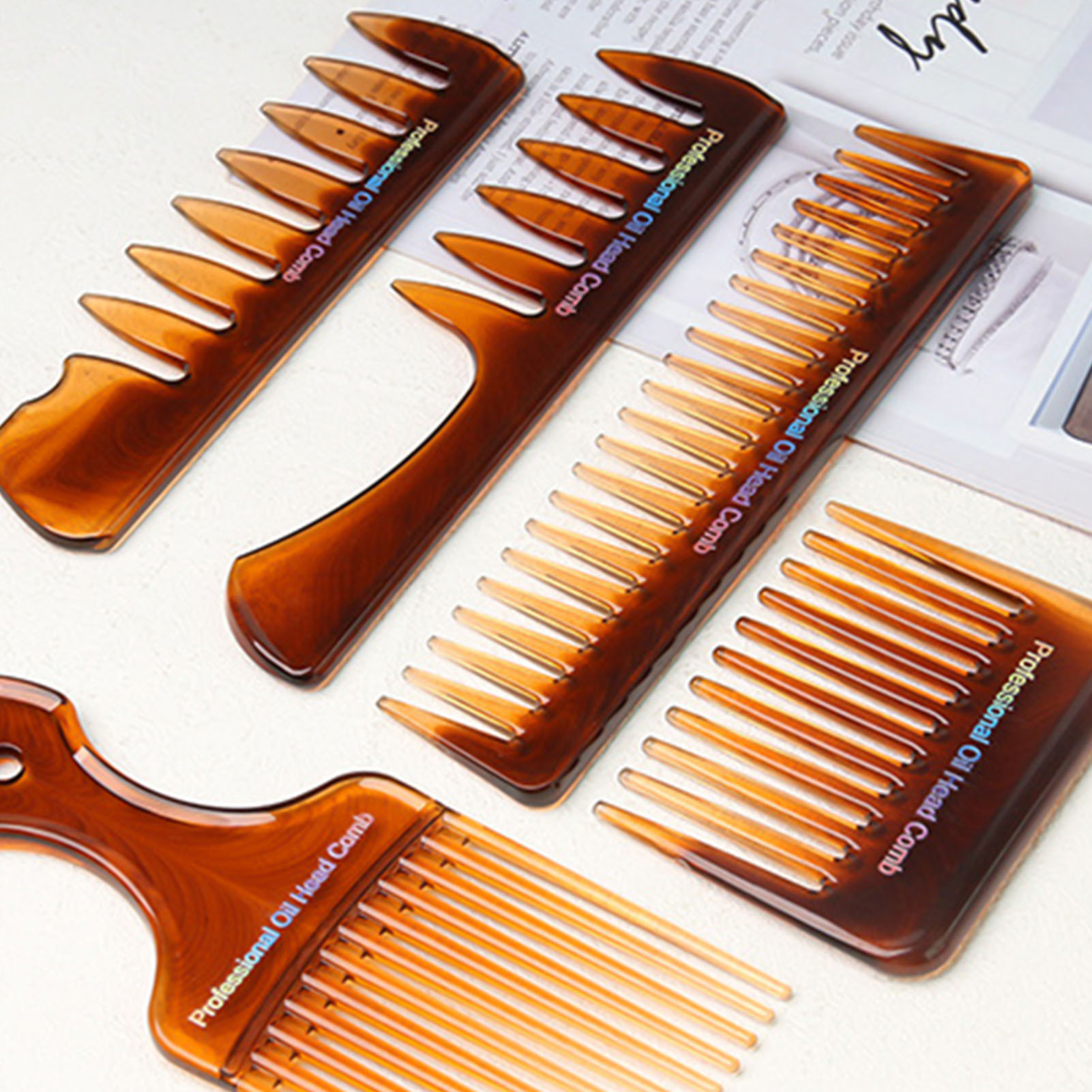 5Pcs Barber Comb Set Vintage H - Mens Vintage Grooming Kit ulasan dan harga