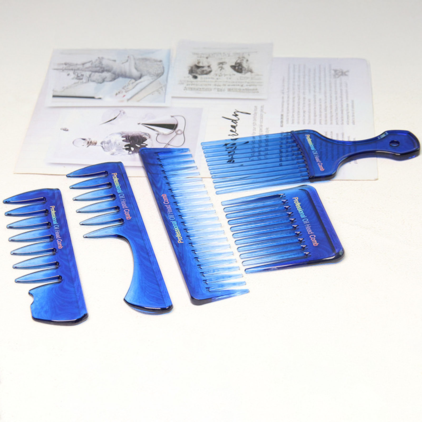 5Pcs Barber Comb Set Vintage H - Mens Vintage Grooming Kit ulasan dan harga