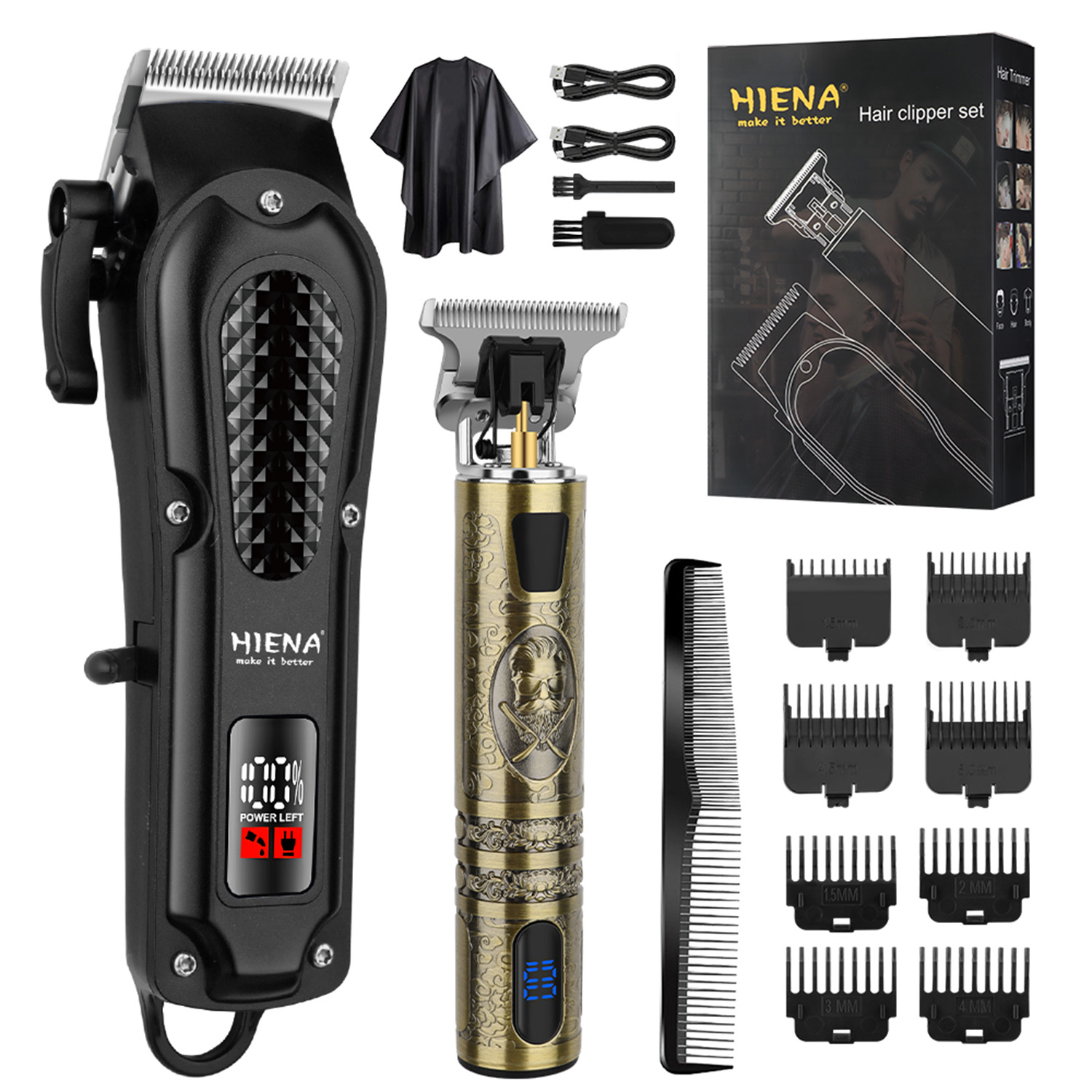 HIENA 2 In 1 Men Grooming Kit  - Mens Vintage Grooming Kit ulasan dan harga