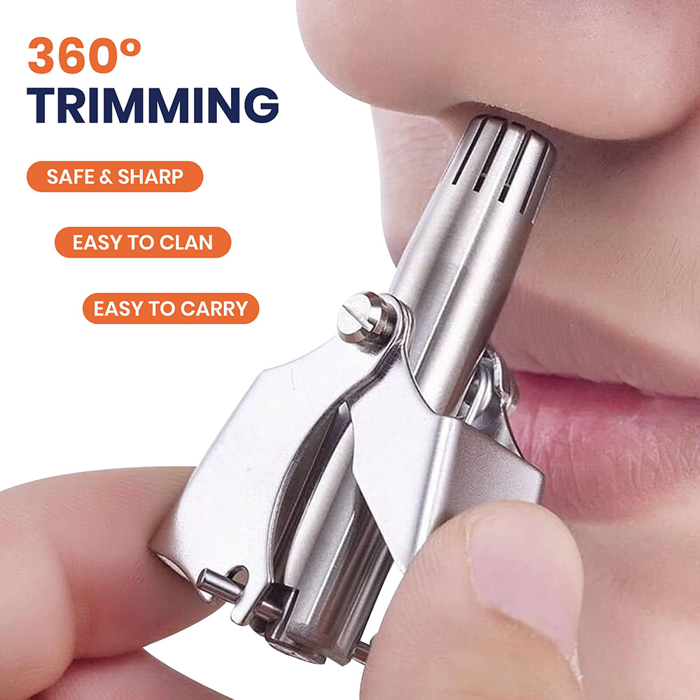 Portable Stainless Steel Manua - Men'S Grooming Hair Removal ulasan dan harga