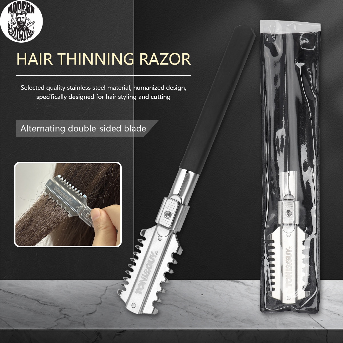 Salon Double-Edge Shaving Hair - Mens Grooming Tools ulasan dan harga