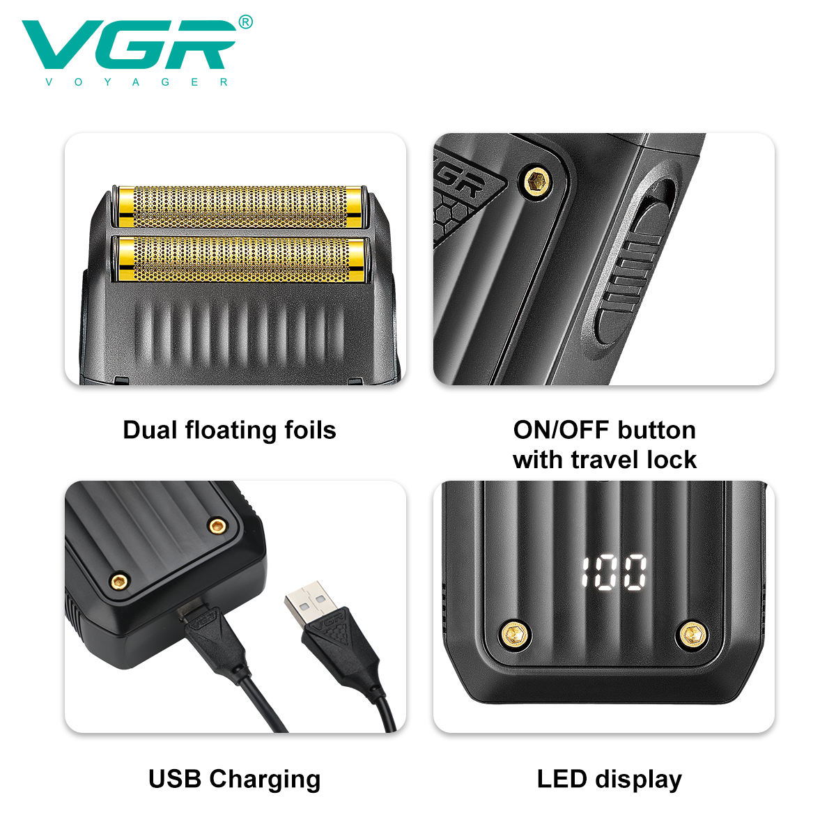 VGR 363 Razor Electric Shaver  - Men'S Grooming Razor ulasan dan harga