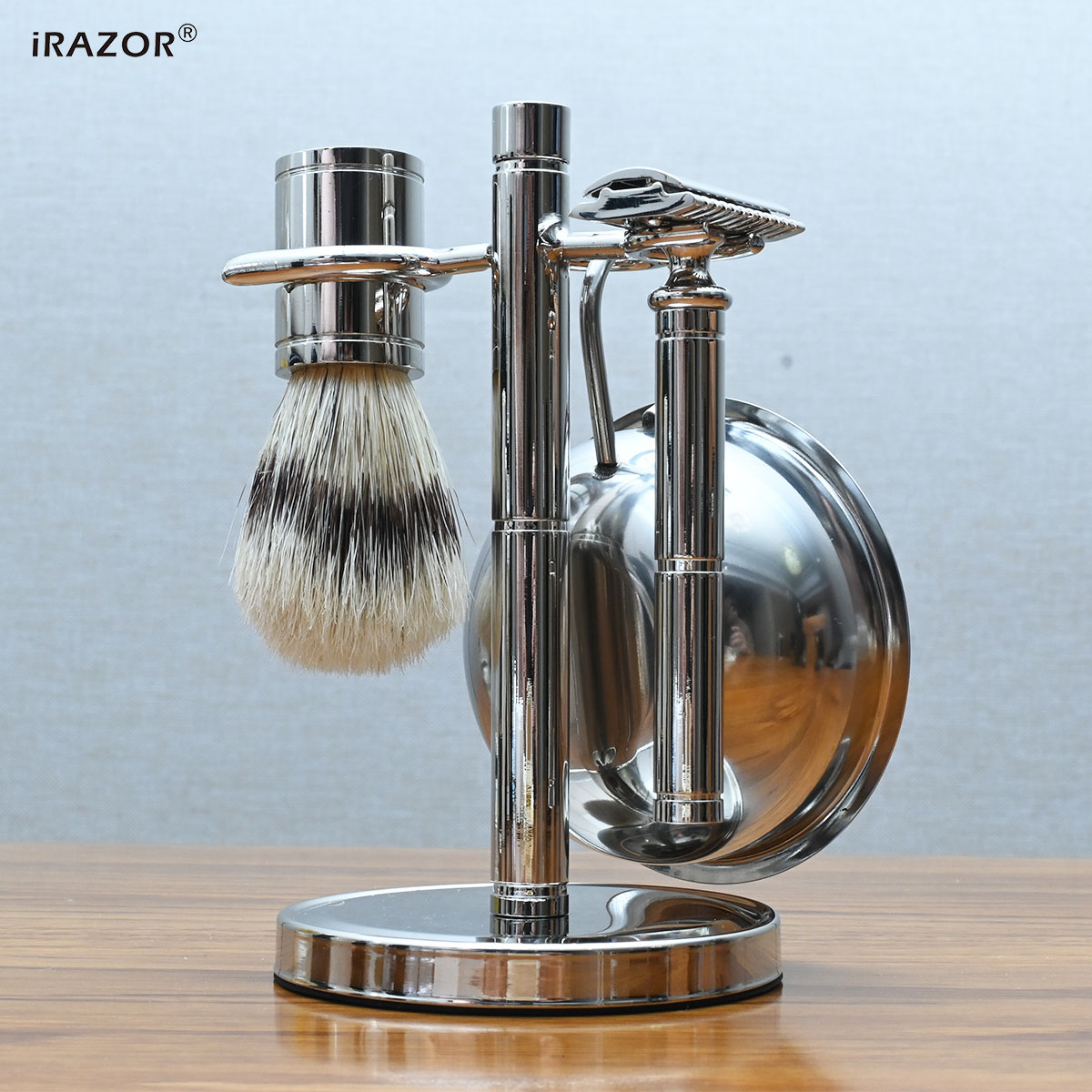 iRAZOR Classic Vintage Double  - Mens Vintage Grooming Kit ulasan dan harga