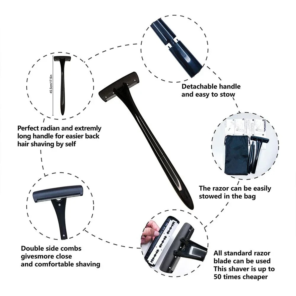 Long Handle Back Shaver for Me - Men'S Grooming Hair Removal ulasan dan harga